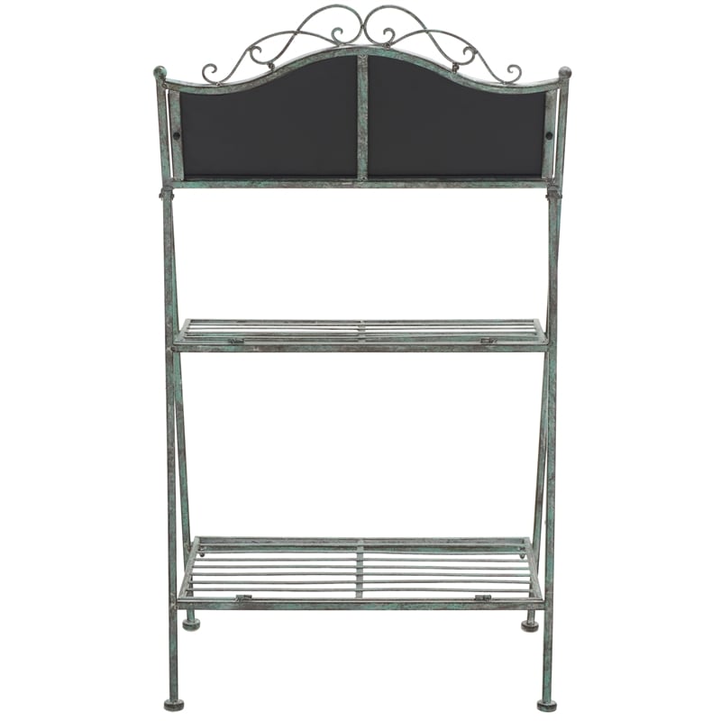 Safavieh Natum Iron Plant Stand in Green