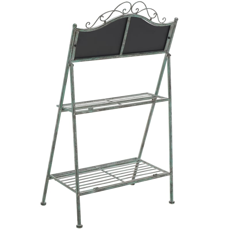 Safavieh Natum Iron Plant Stand in Green
