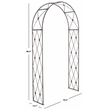 Safavieh Atticus Iron Archway  in Black / Rust