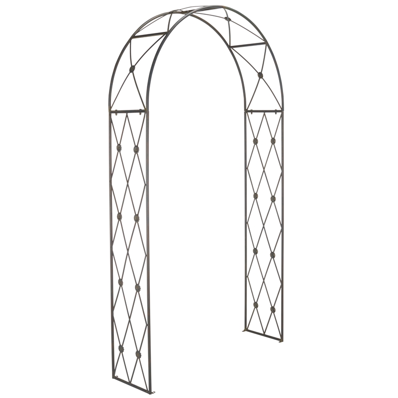Safavieh Atticus Iron Archway  in Black / Rust