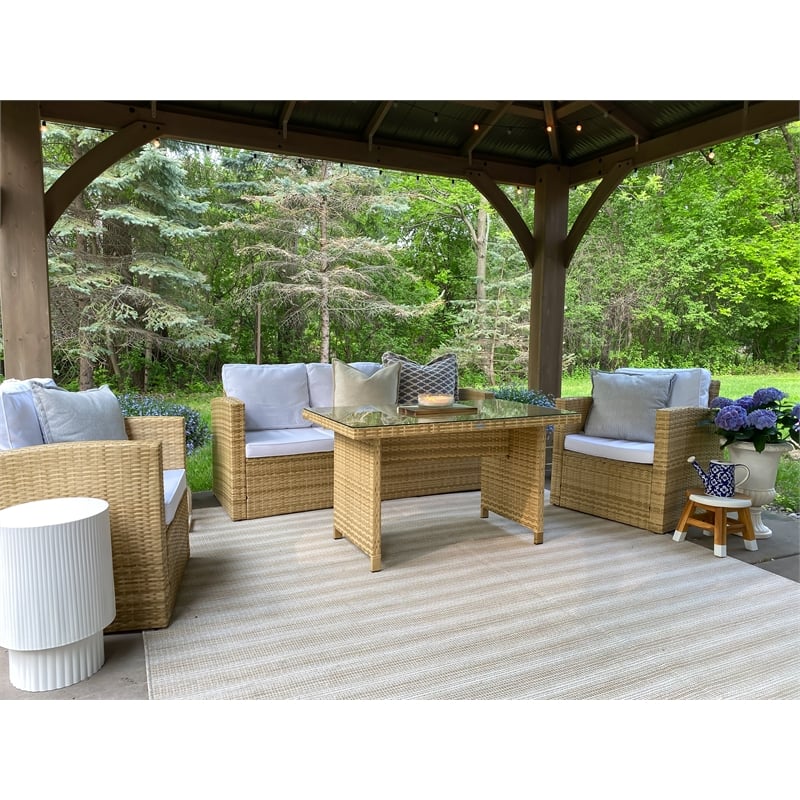 Safavieh Paul Metal Planter in Off White