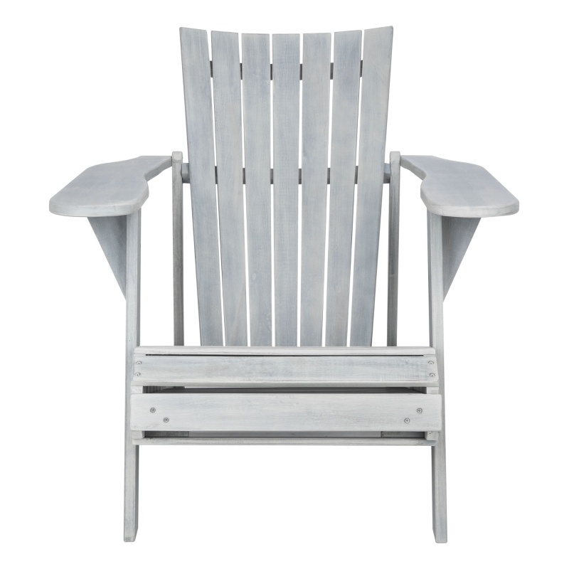 Safavieh Merlin  Wood Adirondack Chair  in Ash/ Gray