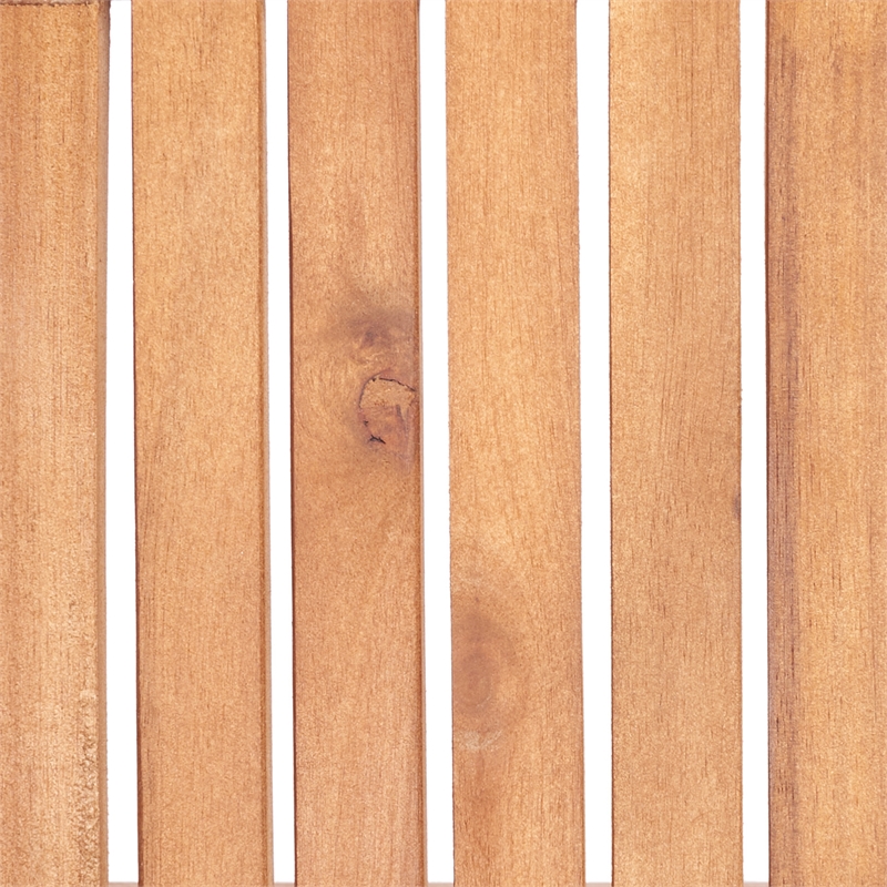 Safavieh Rocklin Wood 4 Pc Outdoor Set in Natural / Green