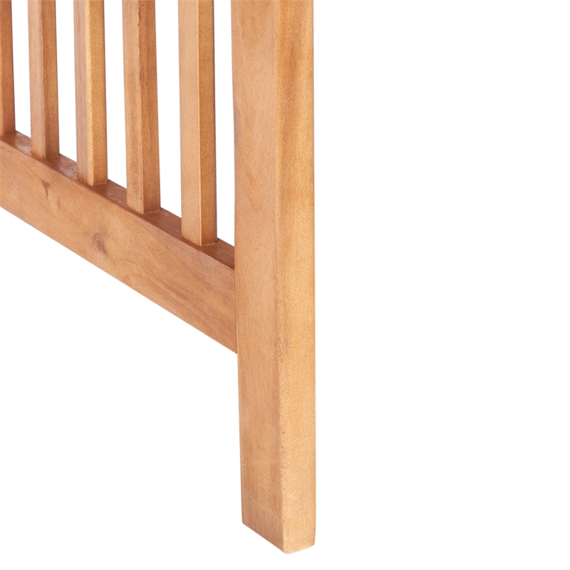 Safavieh Rocklin Wood 4 Pc Outdoor Set in Natural / Green