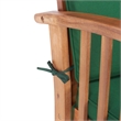 Safavieh Rocklin Wood 4 Pc Outdoor Set in Natural / Green