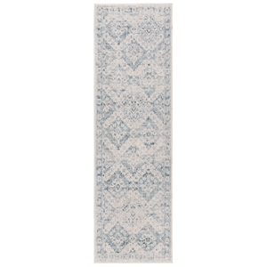 Safavieh Antique Patina 2'-4&quot x 8'-0&quot Polyester Power Loomed Rug in Blue / Gray