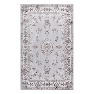 Safavieh Arizona 5'-0&quot x 8'-0&quot Polyester Power Loomed Rug in Beige / Ivory