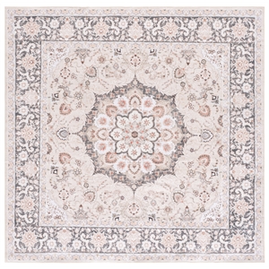 Safavieh Arizona 6'-0&quot x 6'-0&quot Polyester Power Loomed Rug in Sage / Ivory