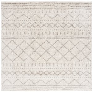 Safavieh Arizona Shag 12'-0&quot x 12'-0&quot Polypropylene Power LoomedRuginIvory/Beige