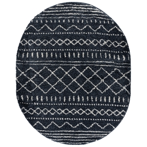 Safavieh Arizona Shag 6'-0&quot x 8'-0&quotPolypropylenePowerLoomedRuginSlate/Blue/Ivory