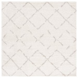 Safavieh Arizona Shag 12'-0&quot x 12'-0&quot Polypropylene Power LoomedRuginIvory/Beige