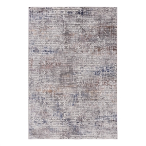 Safavieh Aria 5'-0&quot x 6'-7&quot Polypropylene Power Loomed Rug in Ivory / Gray