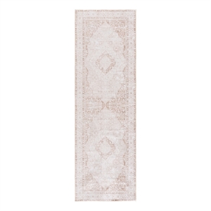 Safavieh Arizona 2'-6&quot x 8'-0&quot Polyester Power Loomed Rug in Beige / Taupe