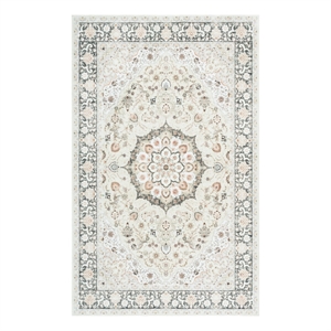 Safavieh Arizona 5'-0&quot x 8'-0&quot Polyester Power Loomed Rug in Sage / Ivory
