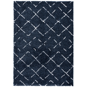 Safavieh Arizona Shag 4'-0&quot x 6'-0&quotPolypropylenePowerLoomedRuginSlate/Blue/Ivory