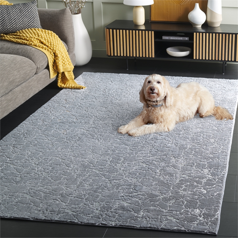 Safavieh Faux Rabbit Fur Metallic6'-0