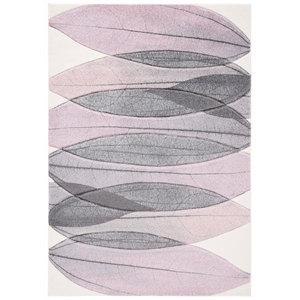 Safavieh Hollywood 6'-7&quot x 9'-0&quot Polypropylene Power Loomed Rug in Ivory /Purple