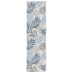 Safavieh Courtyard 2'-0&quot x 10'-0&quot Polypropylene PowerLoomedRuginBeige/Green/Blue