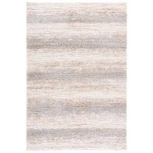 Safavieh Gemma Shag 600 5'-3&quotx7'-6&quotPolypropylenePowerLoomedRuginIvory/Beige/Gray