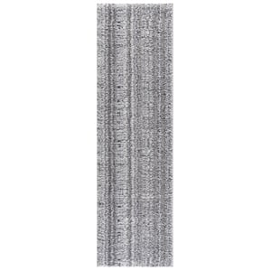 Safavieh Everett Shag 2'-3&quot x 8'-0&quot Polypropylene Power Loomed Rug in Gray/Beige