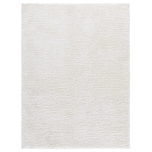 Safavieh Everett Shag 5'-3&quot x 7'-0&quot Polypropylene Power Loomed Rug in Ivory