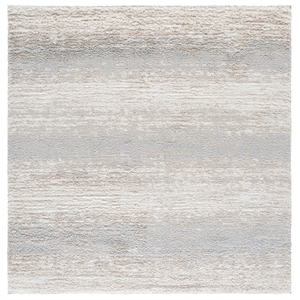 Safavieh Gemma Shag 600 6'-7&quotx6'-7&quotPolypropylenePowerLoomedRuginIvory/Beige/Gray