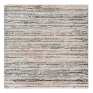 Safavieh Grove 6'-7&quot x 6'-7&quot Polypropylene Power Loomed Rug in Ivory / Blue/Rust