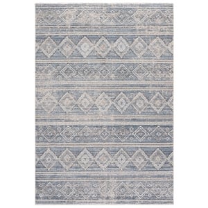 Safavieh Grove 5'-3&quot x 7'-6&quot Polypropylene Power Loomed Rug in Blue / Ivory