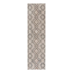 Safavieh Grove 2'-2&quot x 8'-0&quot Polypropylene Power Loomed Rug in Ivory / Blue/Rust