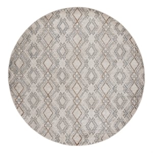 Safavieh Grove 6'-7&quot x 6'-7&quot Polypropylene Power Loomed Rug in Ivory / Blue/Rust