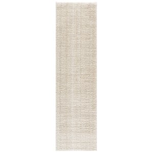 Safavieh Everett Shag 2'-3&quot x 8'-0&quot Polypropylene Power Loomed Rug inIvory/Beige