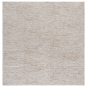 Safavieh Everett Shag 6'-7&quot x 6'-7&quot Polypropylene Power Loomed Rug in Ivory