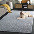 Safavieh Faux Rabbit Fur Metallic4'-0