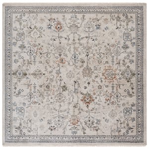 Safavieh Grove 6'-7&quot x 6'-7&quot Polypropylene Power Loomed Rug in Ivory / Rust/Blue