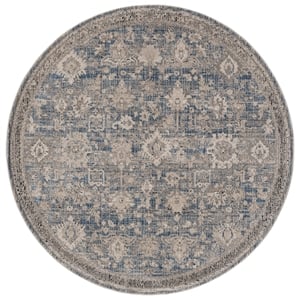 Safavieh Grove 6'-7&quot x 6'-7&quot Polypropylene Power Loomed Rug in Blue / Beige