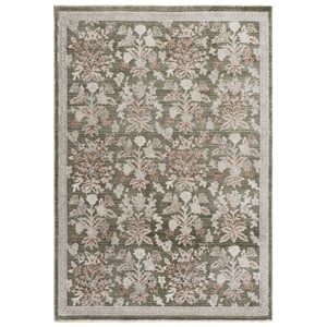 Safavieh Grove 5'-3&quot x 7'-6&quot Polypropylene Power Loomed Rug in Green / Ivory