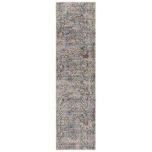 Safavieh Grove 2'-2&quot x 8'-0&quot Polypropylene Power Loomed Rug in Blue / Ivory