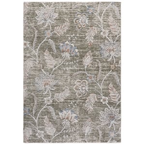 Safavieh Grove 5'-3&quot x 7'-6&quot Polypropylene Power Loomed Rug in Green / Ivory