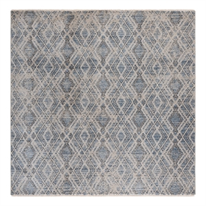 Safavieh Grove 6'-7&quot x 6'-7&quot Polypropylene Power Loomed Rug in Blue / Ivory