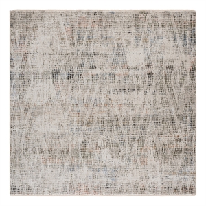 Safavieh Grove 6'-7&quot x 6'-7&quot Polypropylene Power Loomed Rug in Ivory / Green