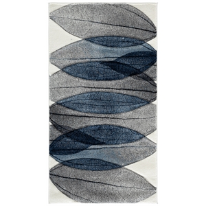 Safavieh Hollywood 2'-7&quot x 5'-0&quot Polypropylene Power Loomed Rug in Ivory / Blue