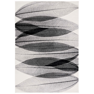 Safavieh Hollywood 4'-0&quot x 6'-0&quot Polypropylene Power Loomed Rug in Ivory / Gray