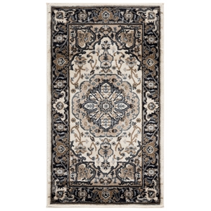 Safavieh Lyndhurst 2'-3&quot x 4'-0&quot Polypropylene Power Loomed Rug in Cream / Navy
