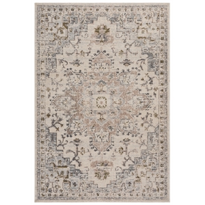 Safavieh Madison 5'-3&quot x 7'-6&quot Polypropylene Power Loomed Rug in Ivory/Gray/Gold