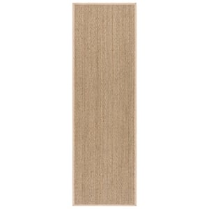 Safavieh Natural Fiber 2'-6&quot x 8'-0&quot Power Loomed Rug in Natural/Beige
