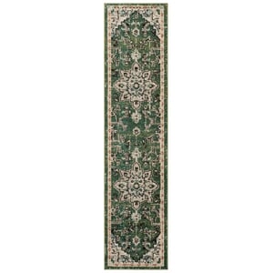 Safavieh Madison 2'-0&quot x 8'-0&quot Polypropylene Power Loomed Rug in Sage / Blue