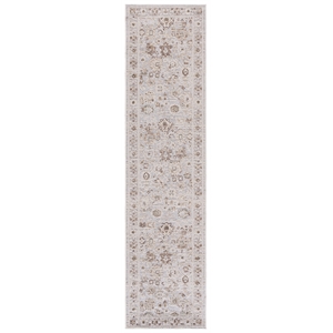 Safavieh Miranda 2'-0&quot x 8'-0&quot Polyester Power Loomed Rug in Gray/ Ivory / Beige