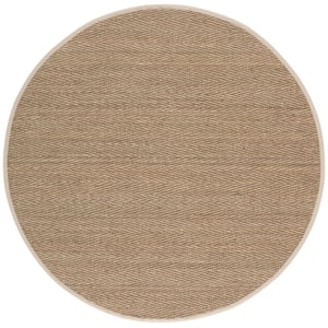 Safavieh Natural Fiber 6'-0&quot x 6'-0&quot Power Loomed Rug in Natural/Beige