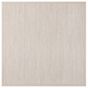 Safavieh Natural Fiber 6'-0&quot x 6'-0&quot Power Loomed Rug in Natural / Beige