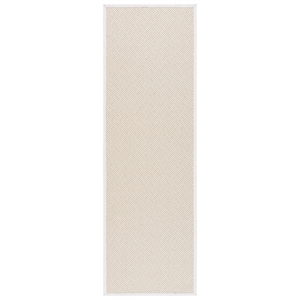 Safavieh Natural Fiber 2'-6&quot x 8'-0&quot Polypropylene PowerLoomedRuginNatural/Ivory